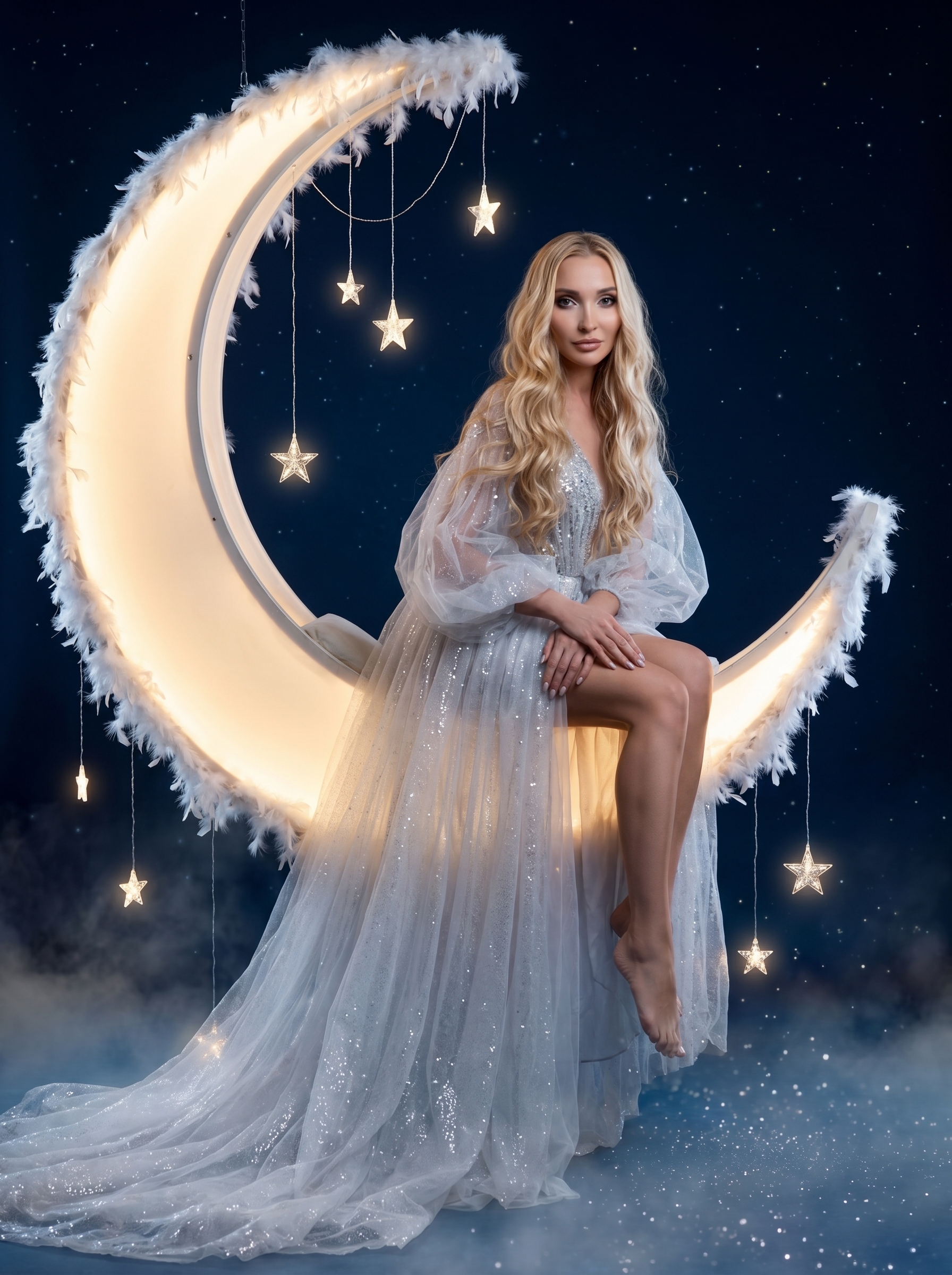 Нейрофотосессия: dreamy fantasy на светящейся луне