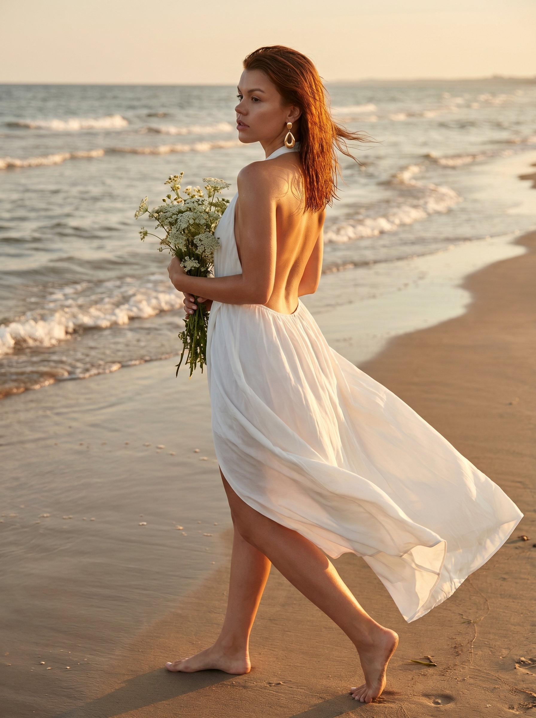 Нейрофотосессия: luxury boho на закатном побережье